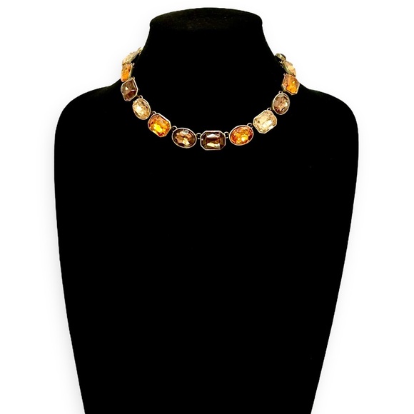 Kathy Van Zeeland Jewelry - KATHY VAN ZEELAND | Golden Hour Amber Jewel-Tone Statement Necklace | NWOT